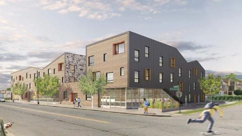 7303 West McNichols Mixed-Use Development rendering