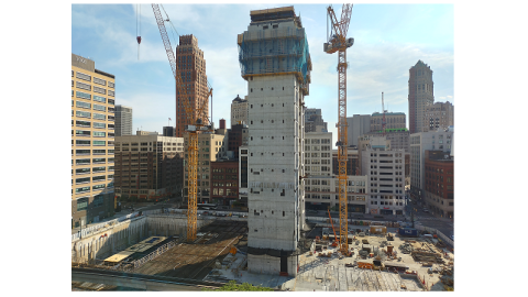 Construction at Hudson's Site